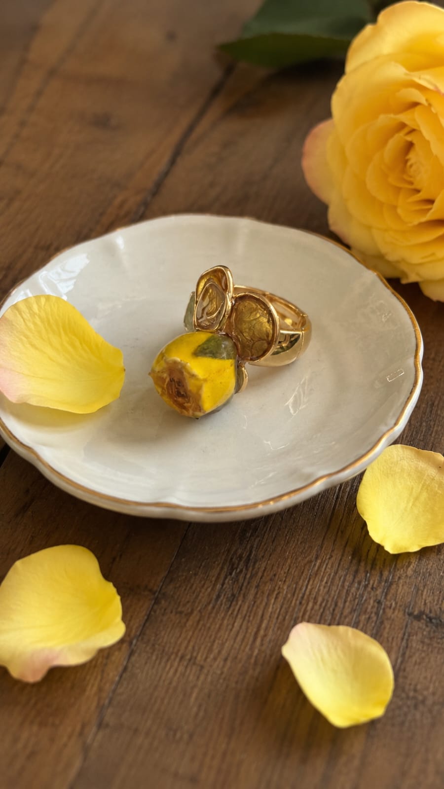 Primizie - Anello - Rosa giallo