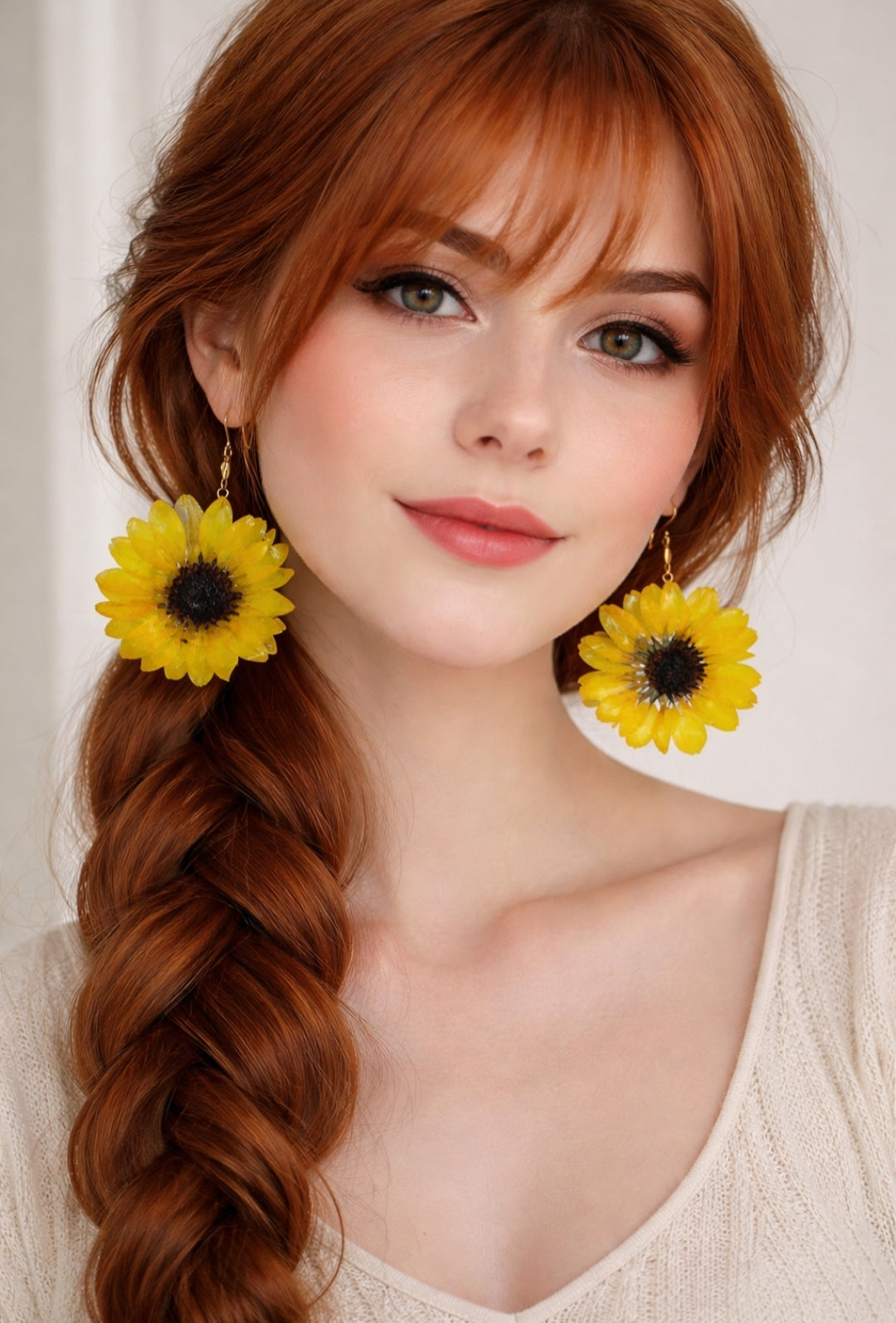 Orecchini - Fiore girasole