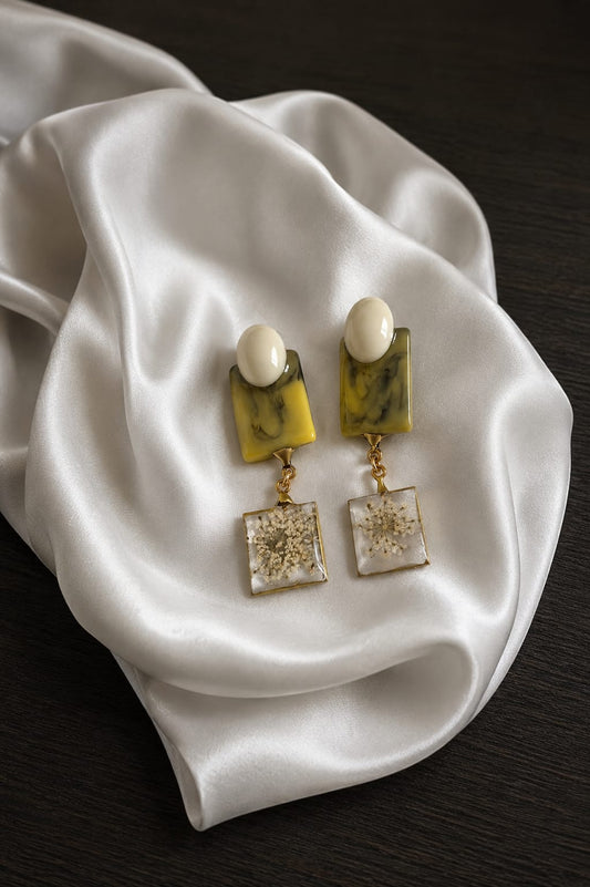 Primizie - Orecchini - Ombrellina con montatura vintage verde chiara
