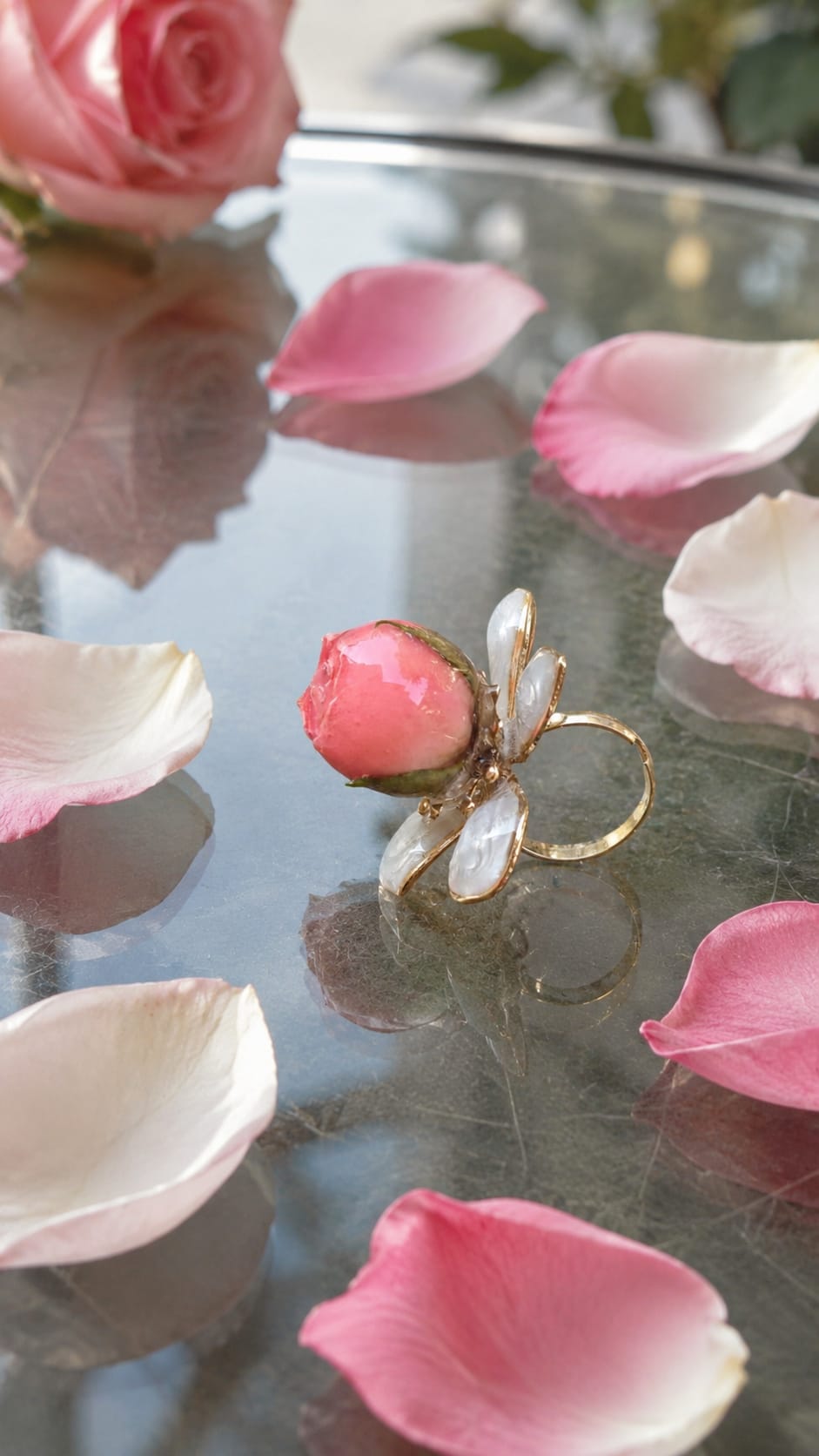 Primizie - Anello - Rosa rosa