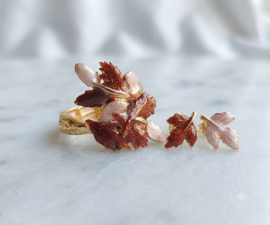Anello - Felce marrone