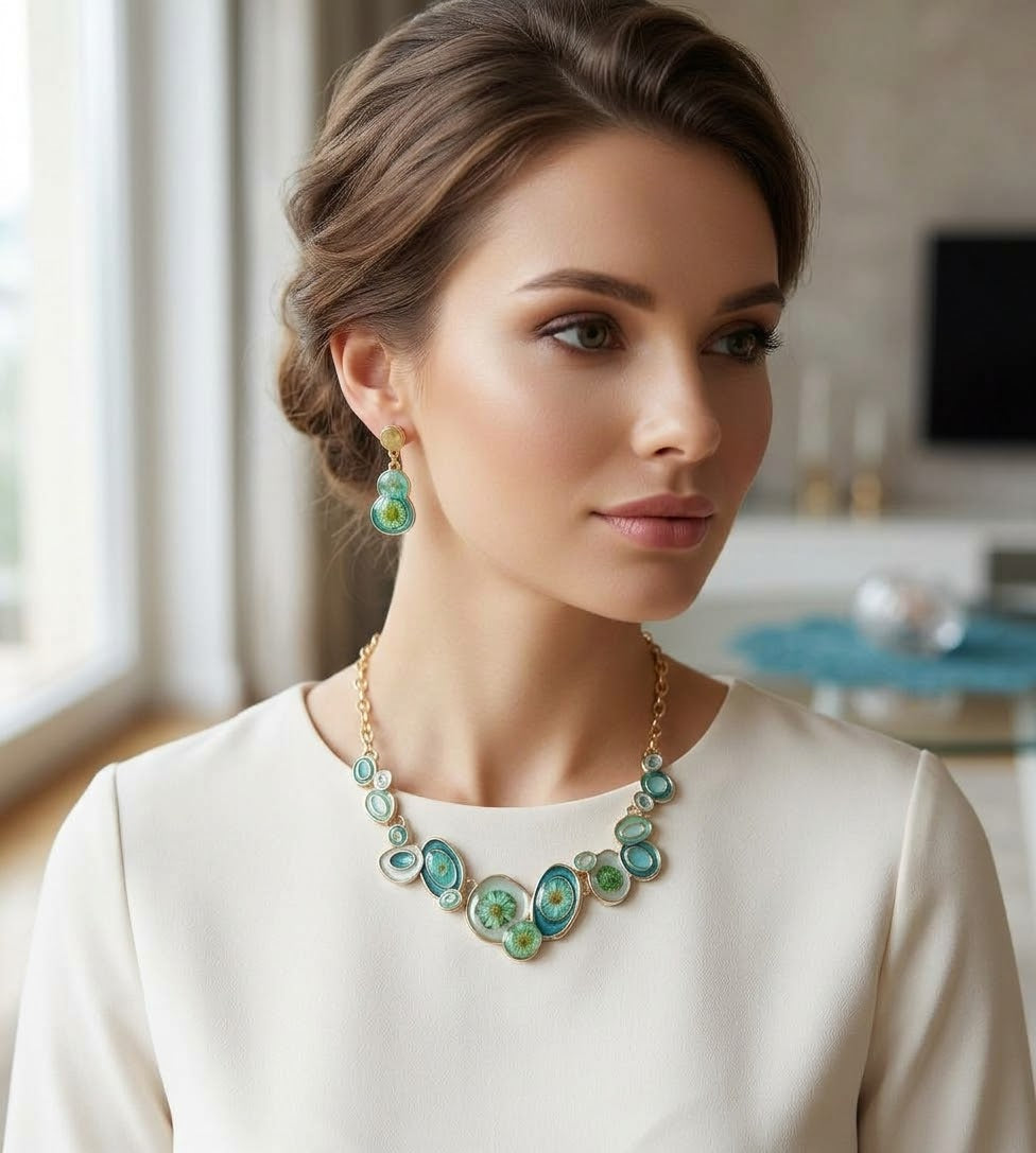 Collana - Parure ninfee