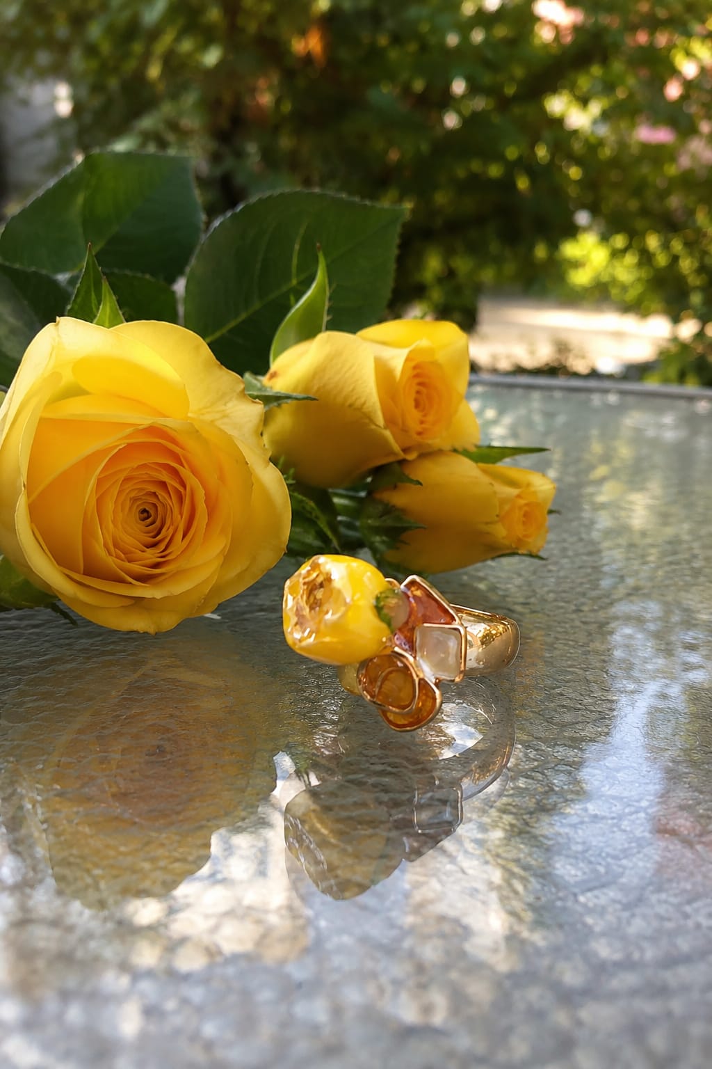 Primizie - Anello - Rosa giallo