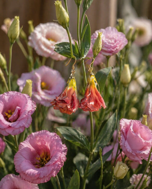 Primizie - Orecchini - Lisianthus