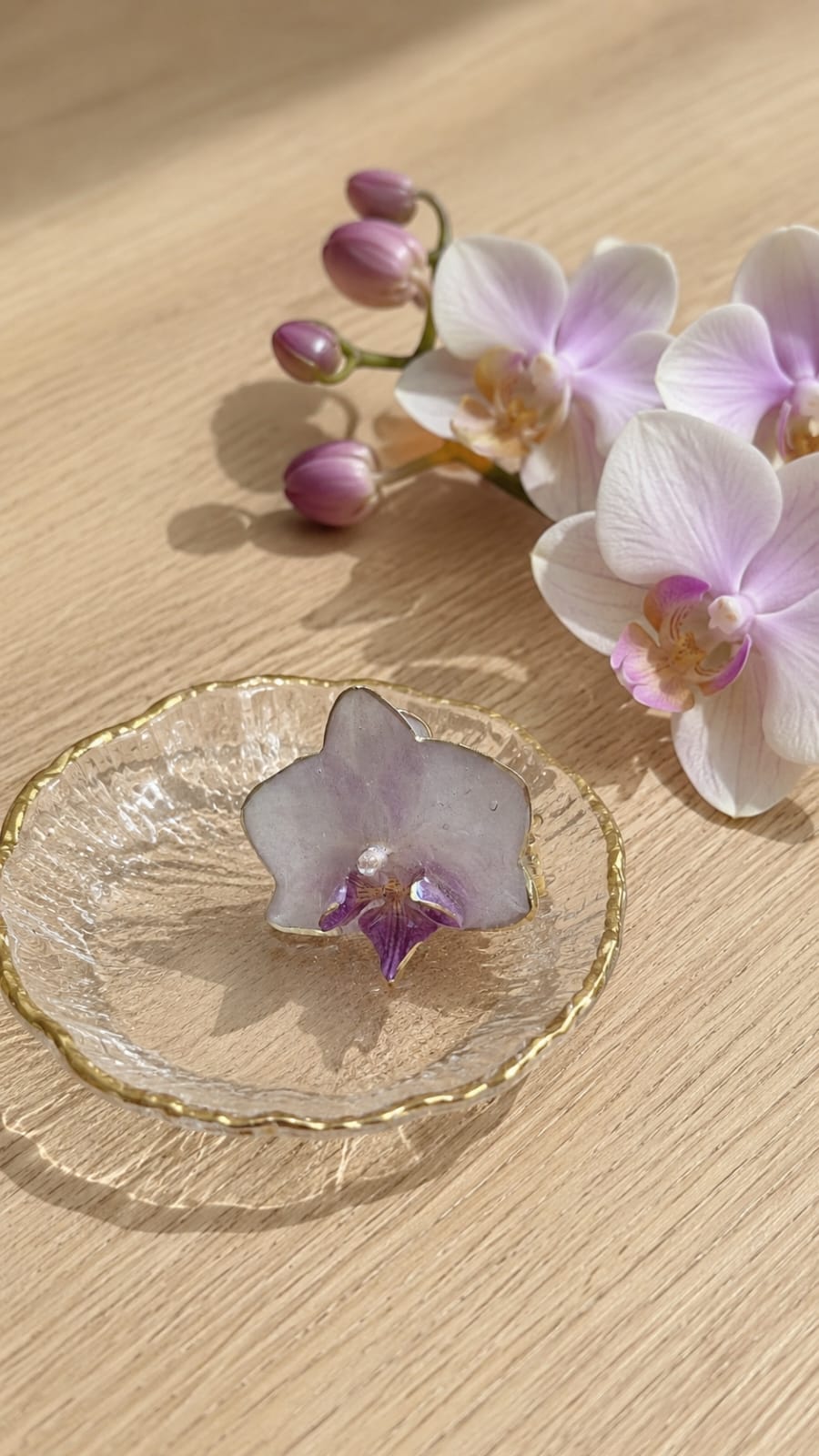 Primizie - Anello - Orchidea bianca
